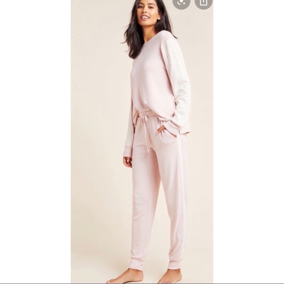 NWT ANTHROPOLOGIE Sleep Lounge Pajamas Set - Picture 2 of 4